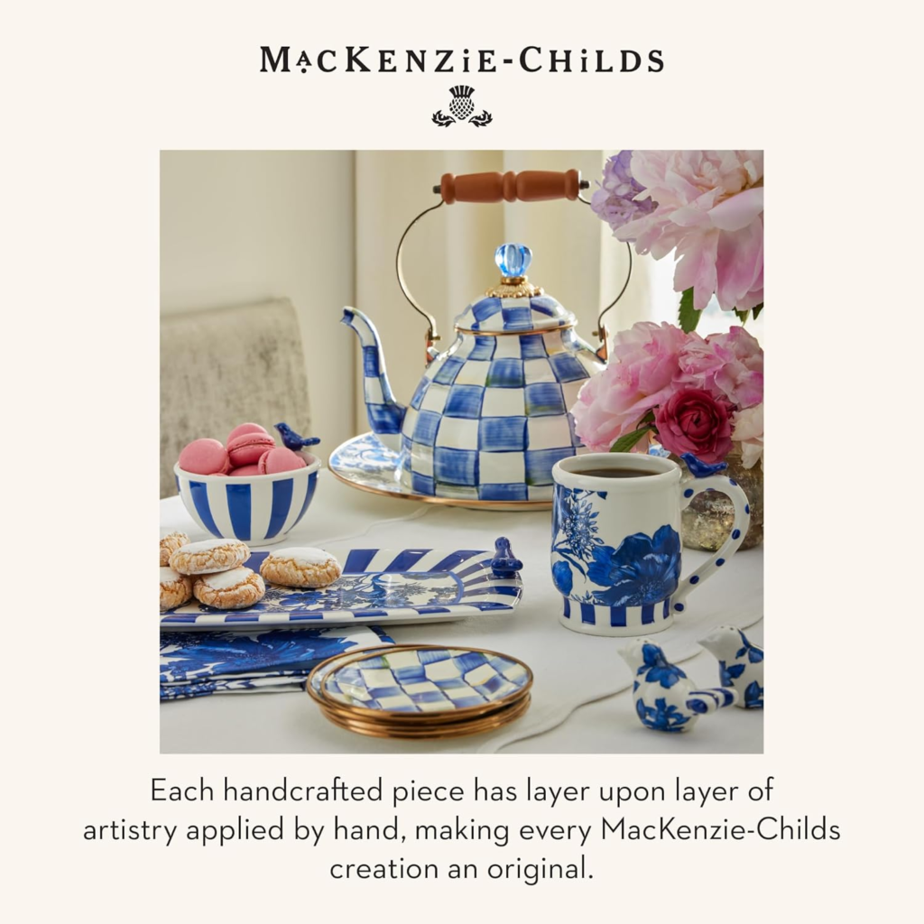 MACKENZIE-CHILDS Enamel Tea Kettle